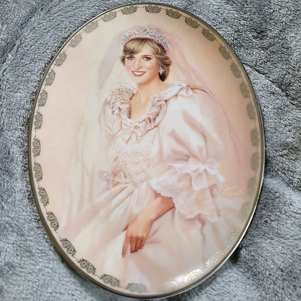 Process Di wedding dress collector plate